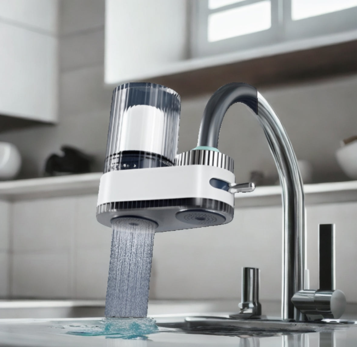 Purificateur d'eau pour Robinet Blanc